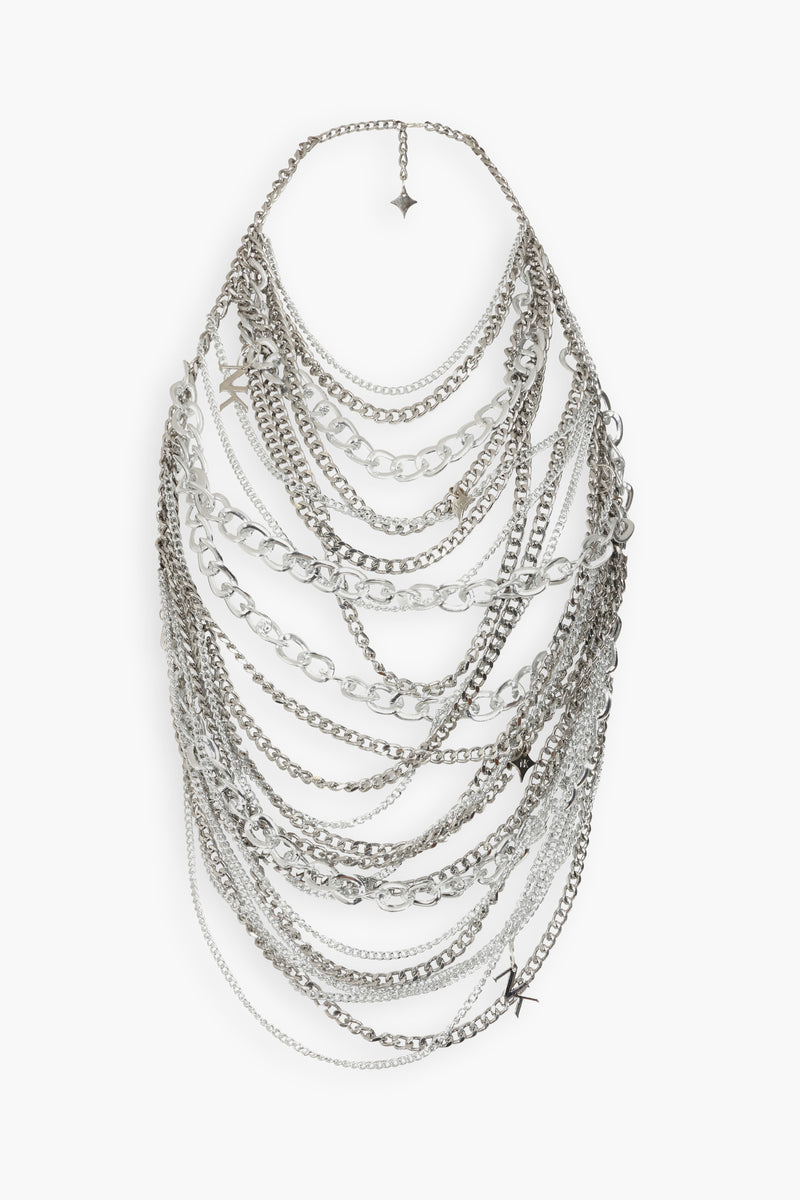 Chain & Charms Top in Silver