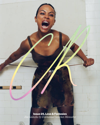 Zoe Saldana wears Nikita Karizma for CR Fashion Book cover