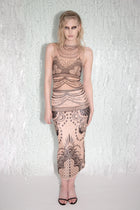 Henna Tattoo Vest in Black