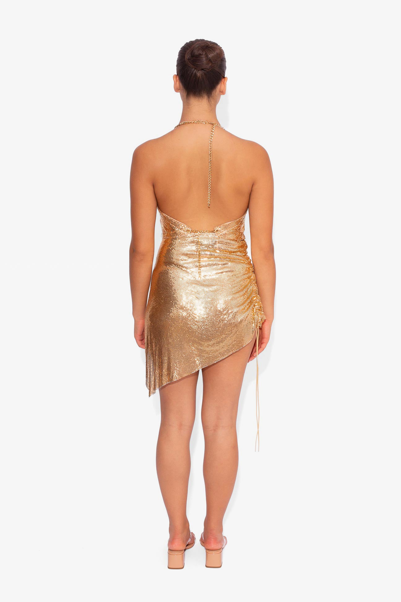 Shredded Chainmail Top in Gold