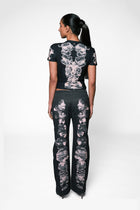 Alienis Print Jeans in Black
