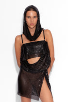 Chainmail Hood in Black