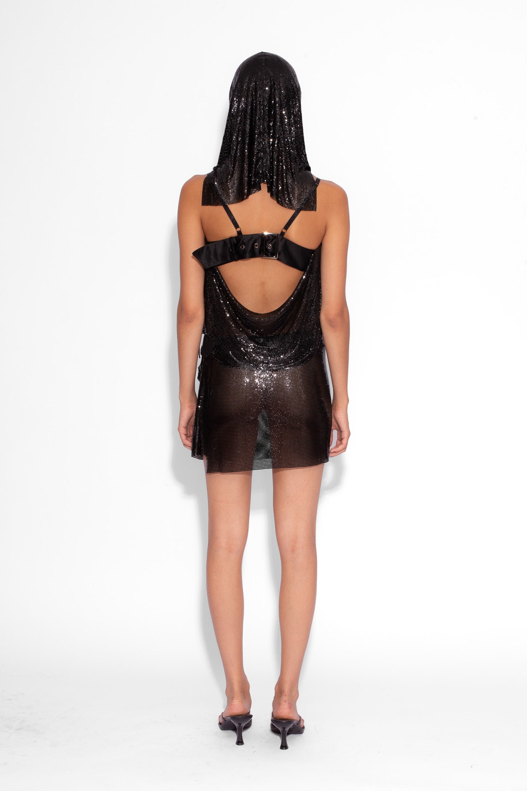 Chainmail Hood in Black