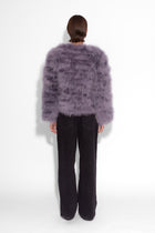 Baby Grey Marabou Jacket