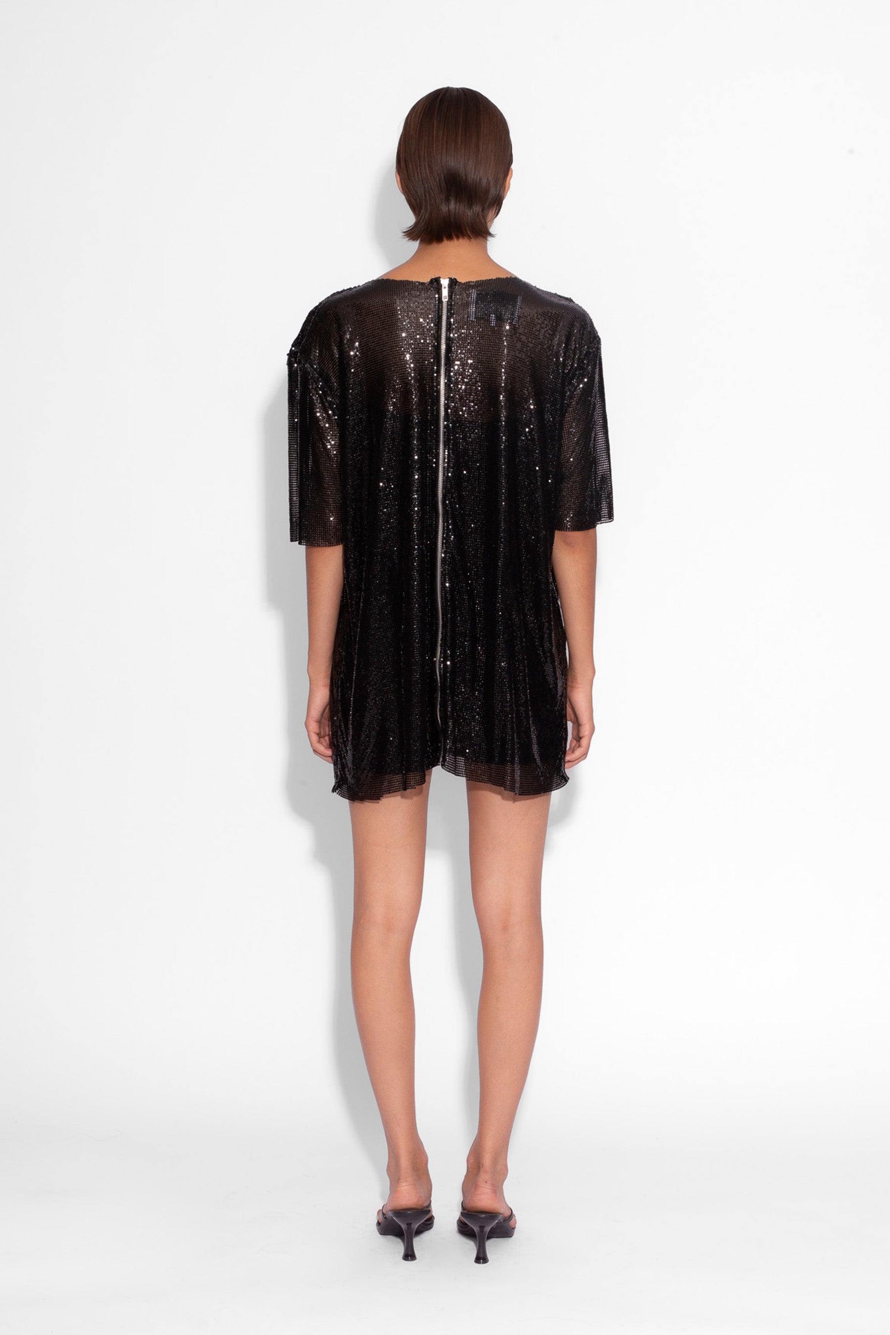 Boyfriend Chainmail T-Shirt in Black