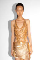 Shredded Chainmail Top in Gold
