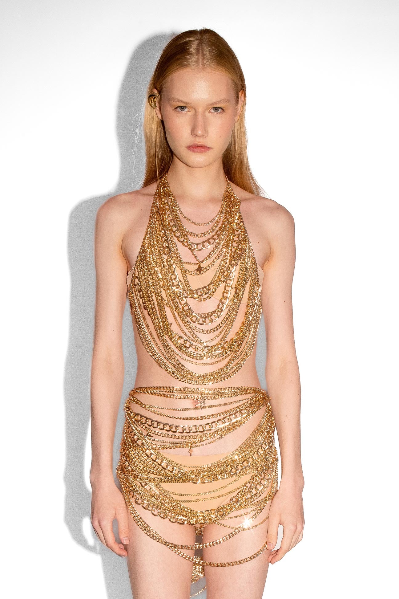 Chain & Charms Top in Gold