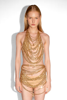 Chain & Charms Top in Gold