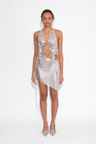 Shredded Chainmail Top in Silver