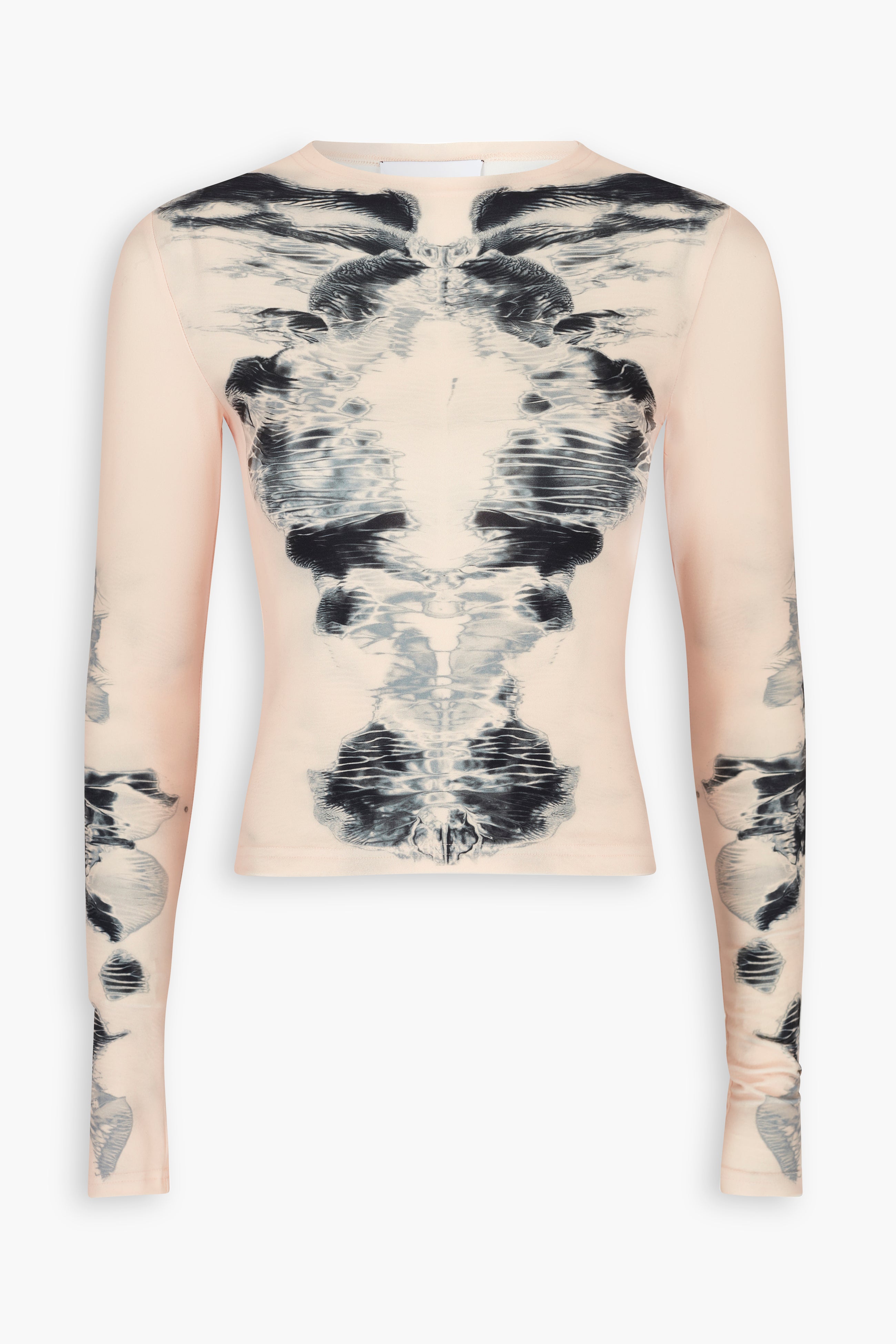 Alienis Print Top in Peach