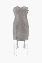 Crystal Lace Up Dress