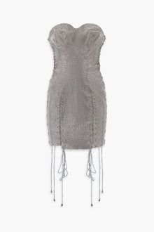 Crystal Lace Up Dress