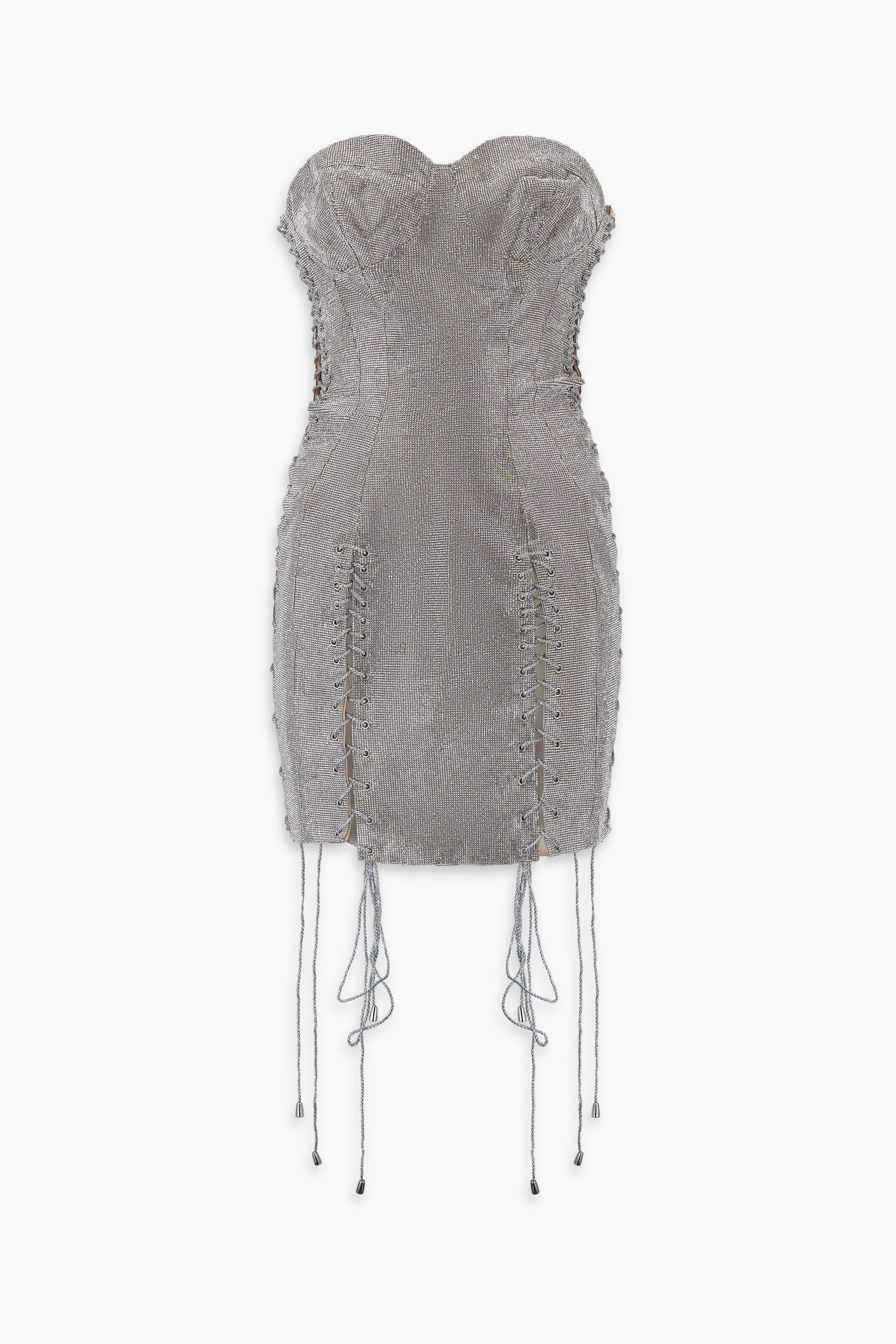 Crystal Lace Up Dress