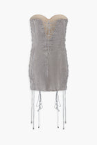 Crystal Lace Up Dress