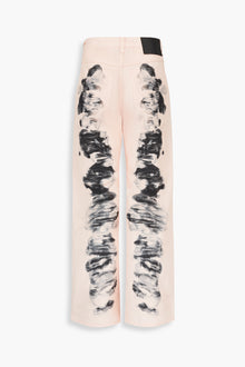 Alienis Print Jeans in Peach