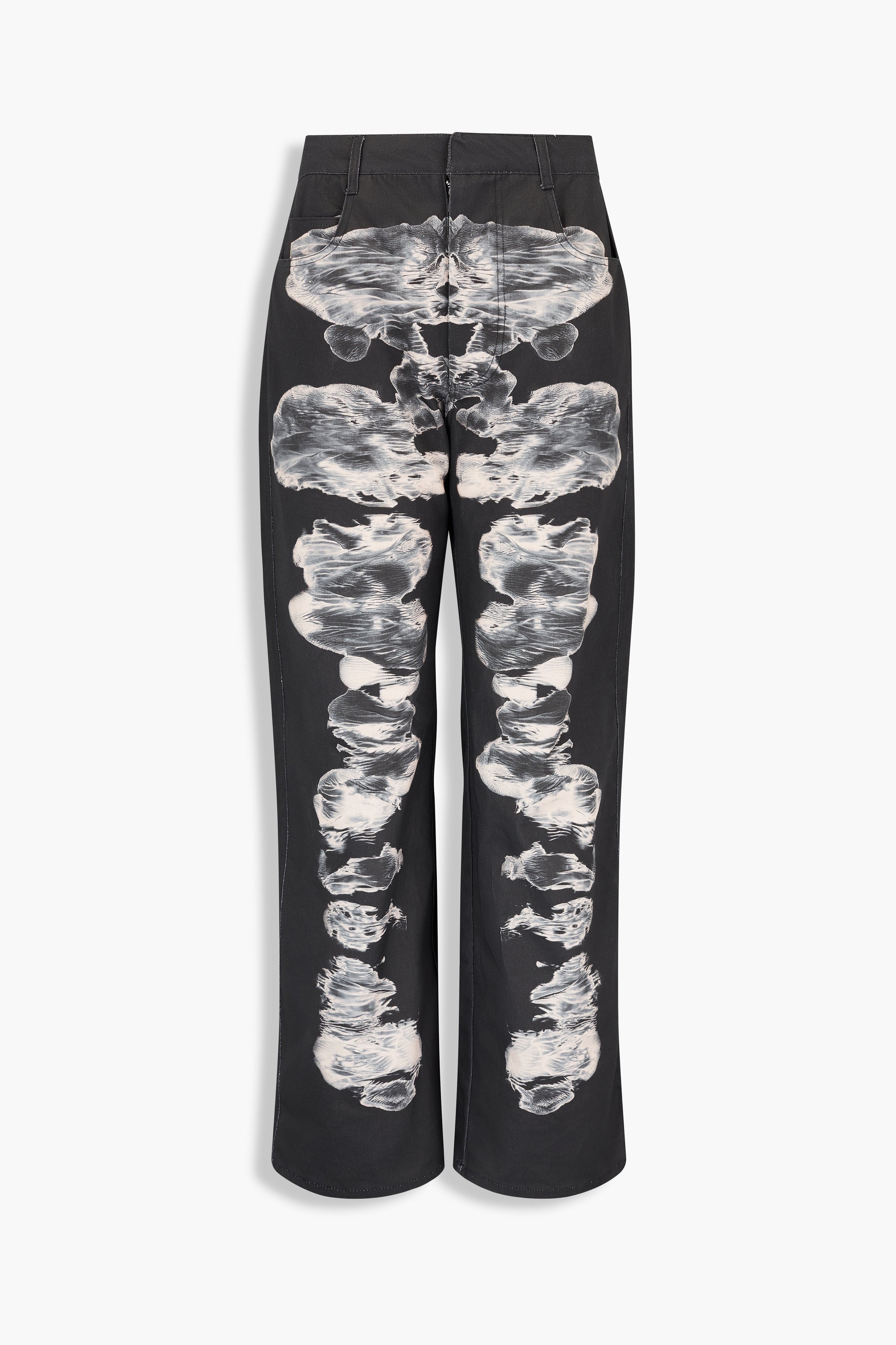 Alienis Print Jeans in Black