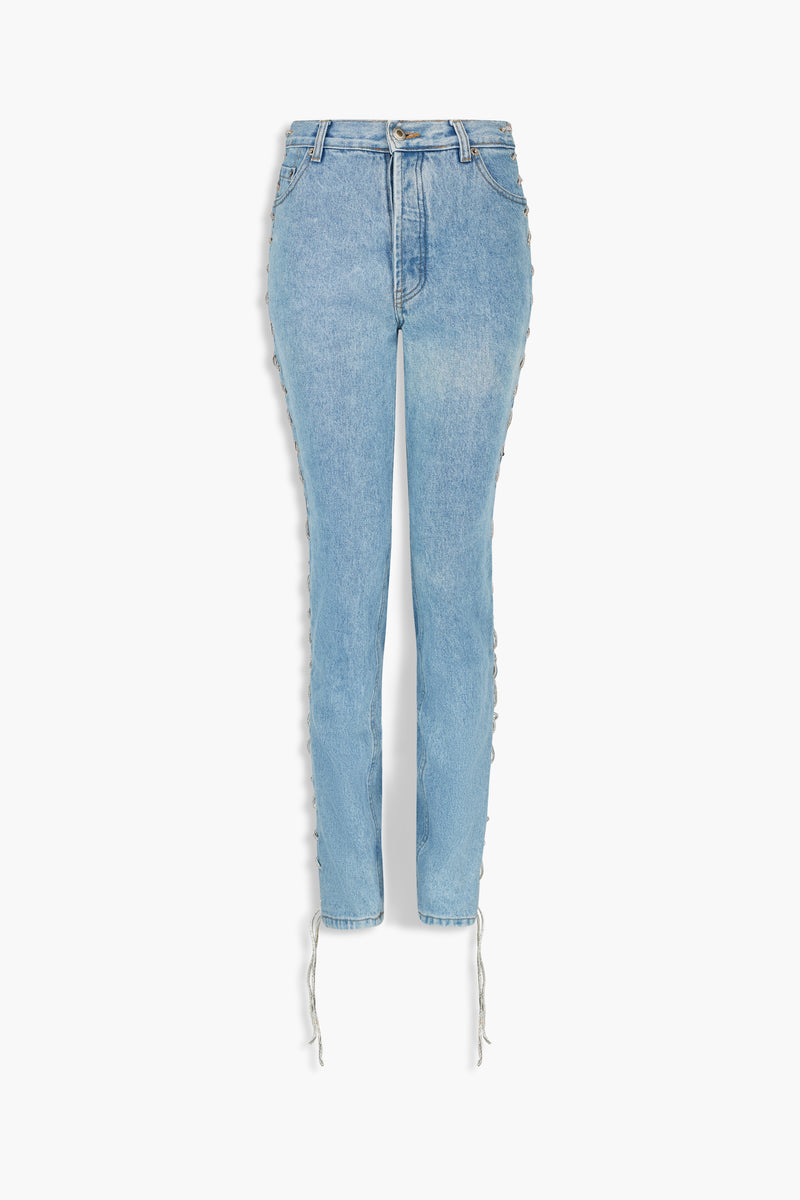 Crystal Threadlike Jeans