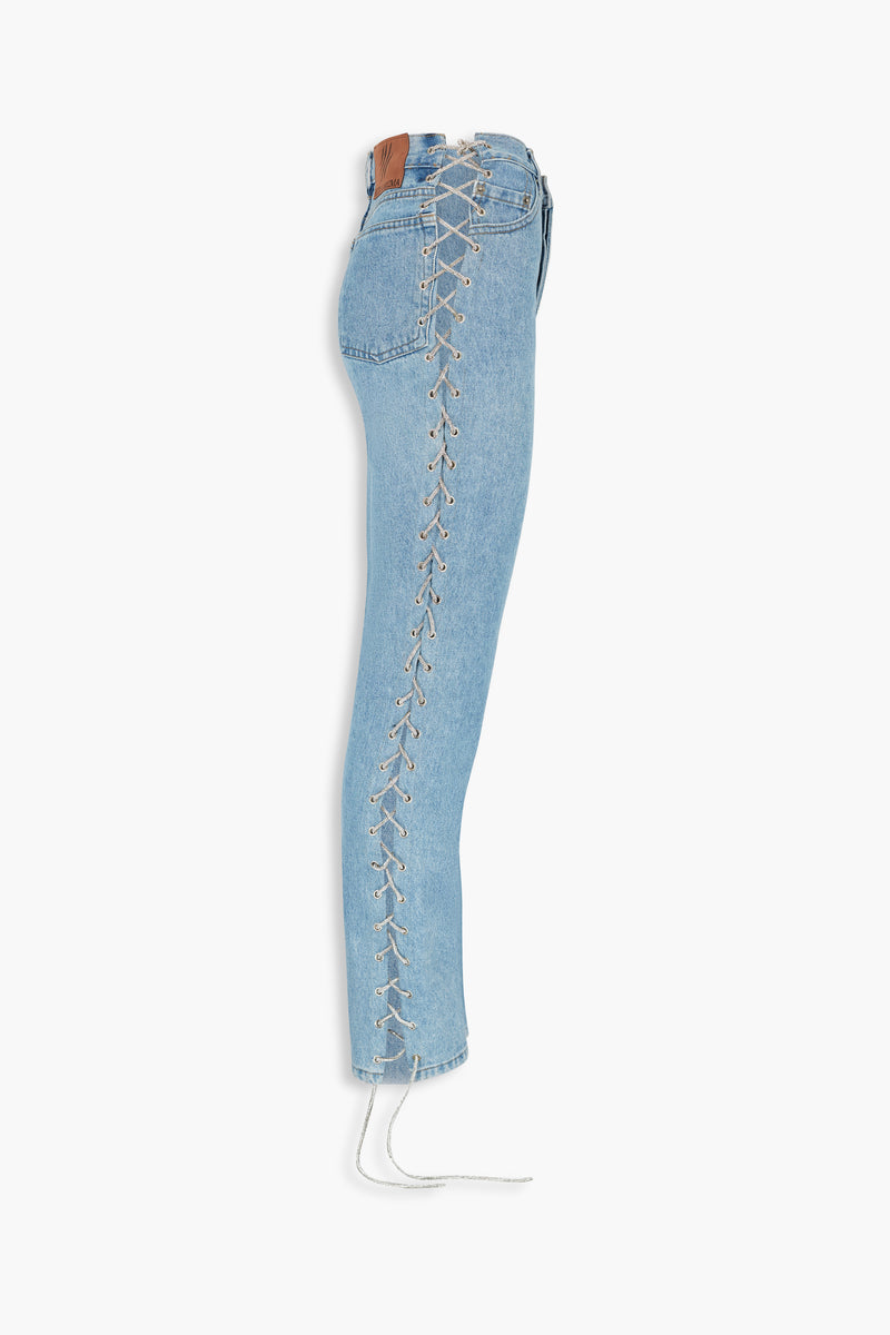 Crystal Threadlike Jeans