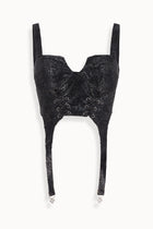 Prism Crystal Corset in Black