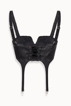Prism Crystal Corset in Black