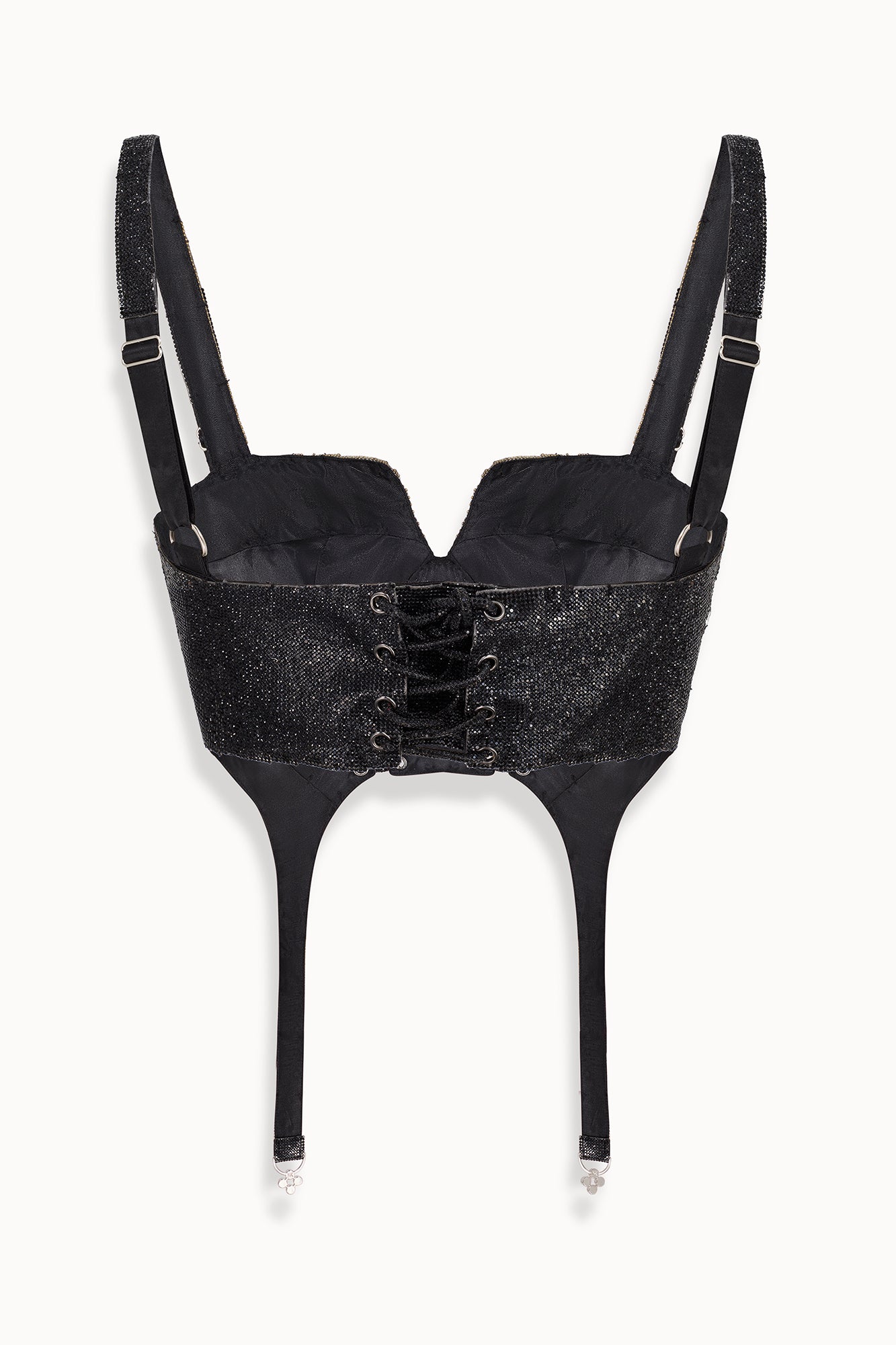 Prism Crystal Corset in Black