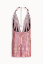 Pulse Metal Mesh Dress in Pink