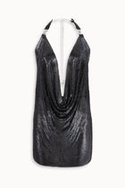 Pulse Metal Mesh Dress in Black