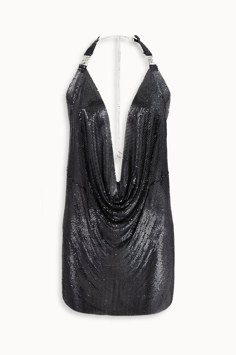 Pulse Metal Mesh Dress in Black