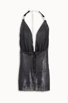 Pulse Metal Mesh Dress in Black