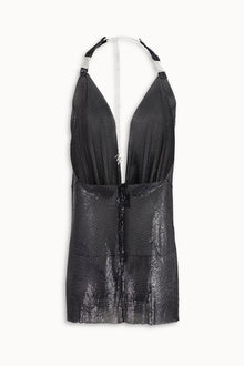 Pulse Metal Mesh Dress in Black
