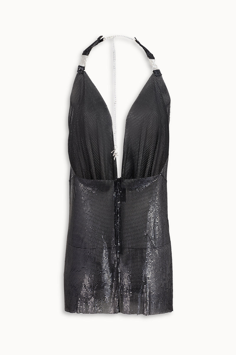 Pulse Metal Mesh Dress in Black