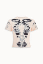 Alienis Print T-shirt in Peach