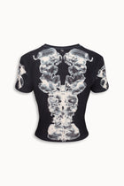 Alienis Print T-shirt in Black