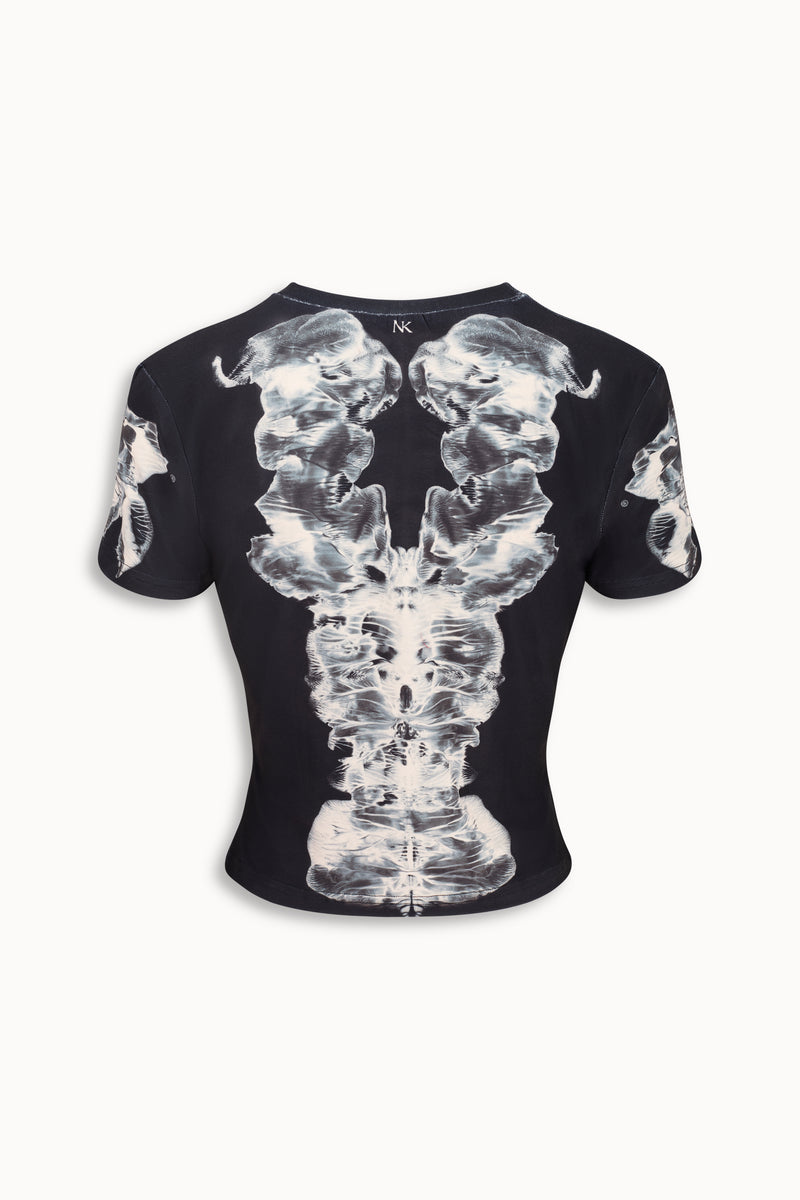 Alienis Print T-shirt in Black