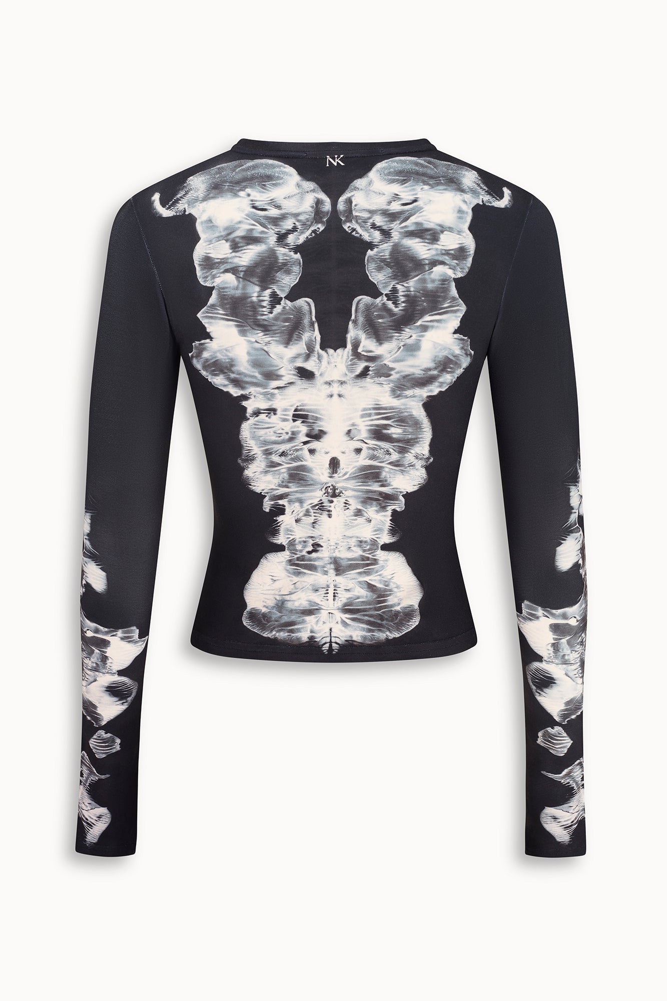 Alienis Print Top in Black