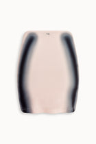Strobe Print Mini Skirt in Papaya