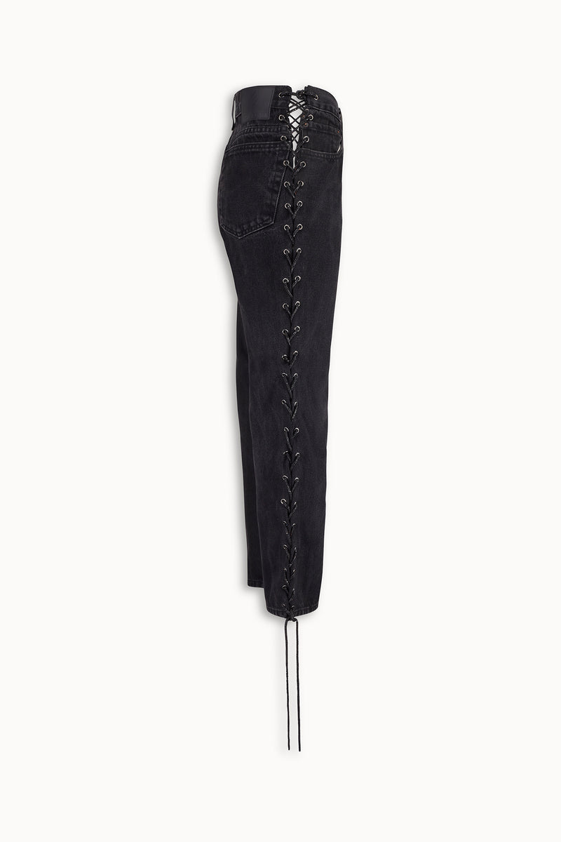 Crystal Threadline Jeans in Black