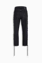 Crystal Threadline Jeans in Black
