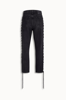 Crystal Threadline Jeans in Black