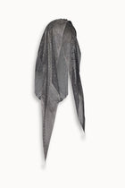 Crystal Embellished Draped Hood in Black