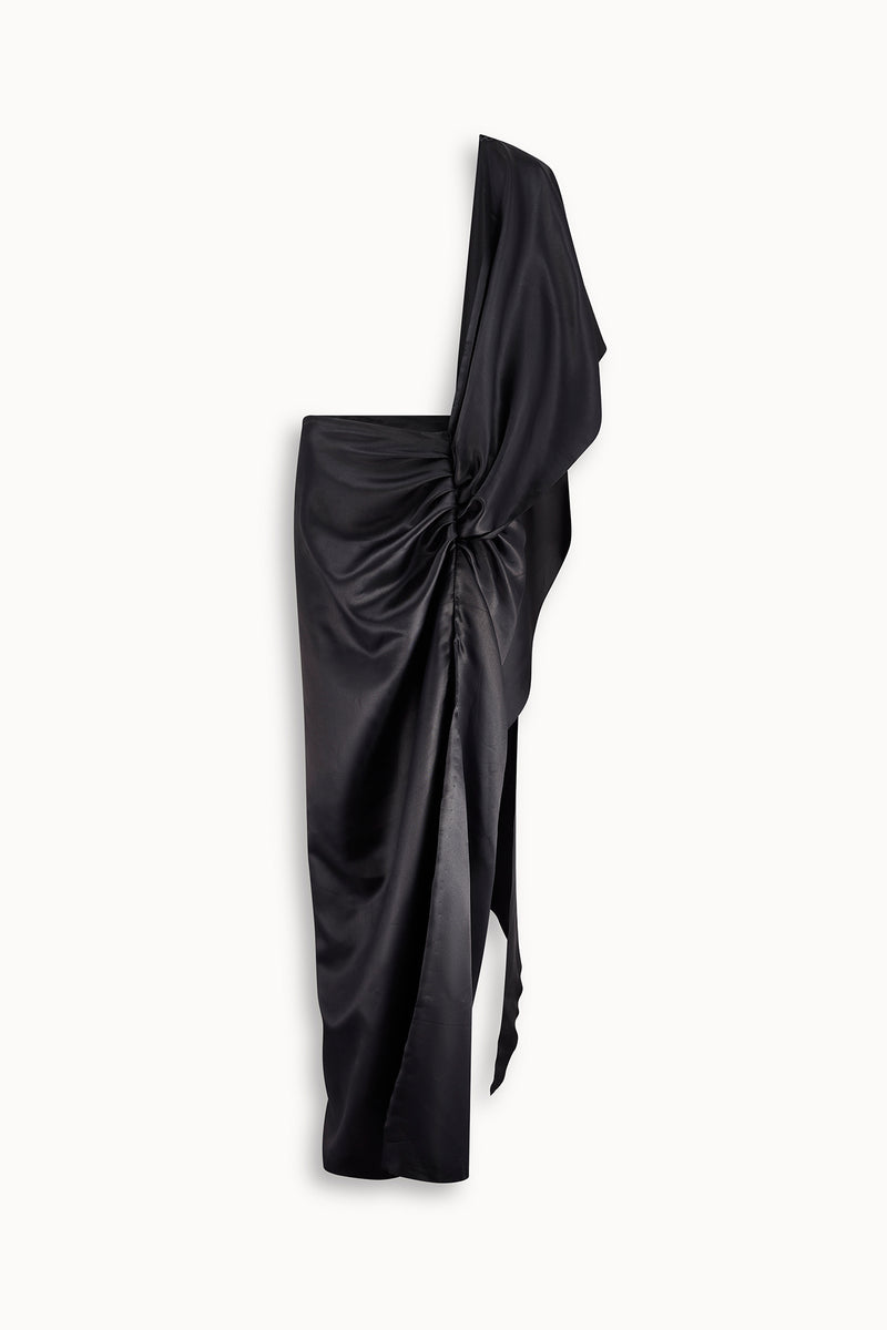 Devi Draped Silk Skirt