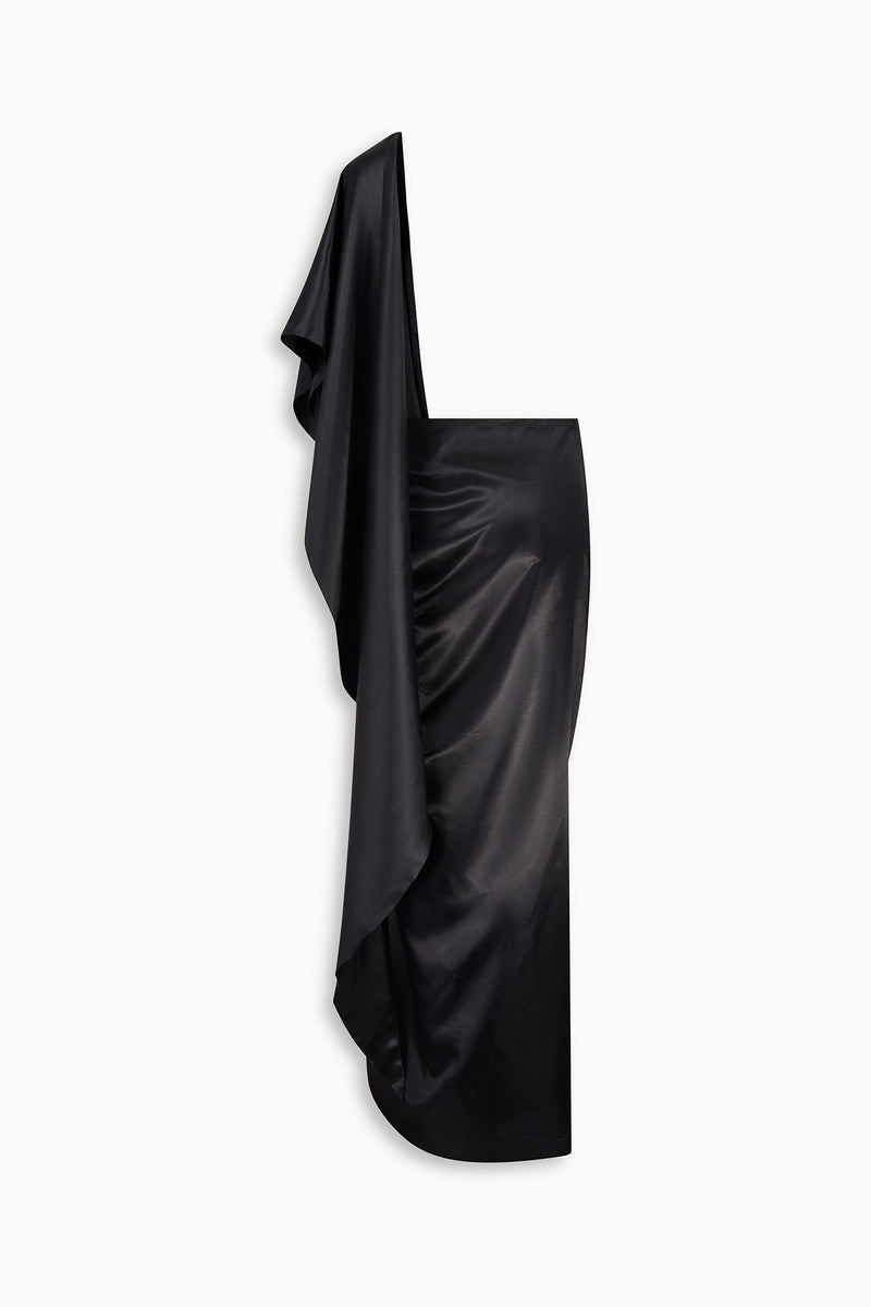 Devi Draped Silk Skirt