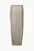 Crystal Embellished Fishnet Maxi Skirt in Gold