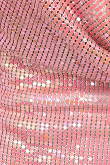 Double Chain Chainmail Top in Pink