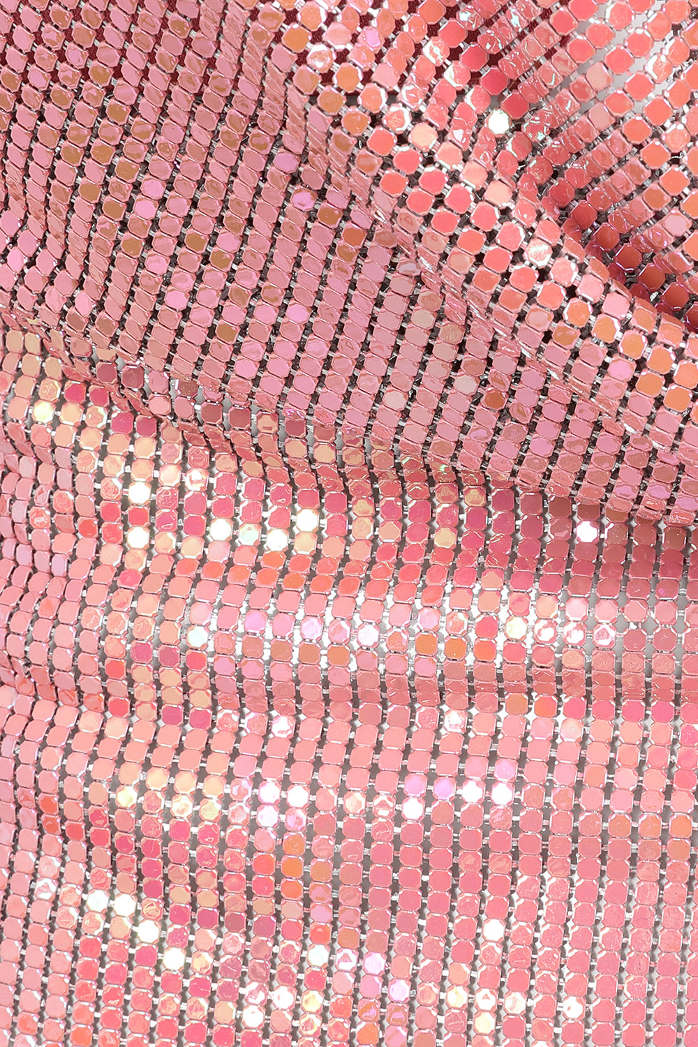 Double Chain Chainmail Top in Pink