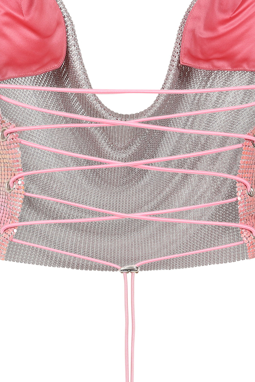 Double Chain Chainmail Top in Pink