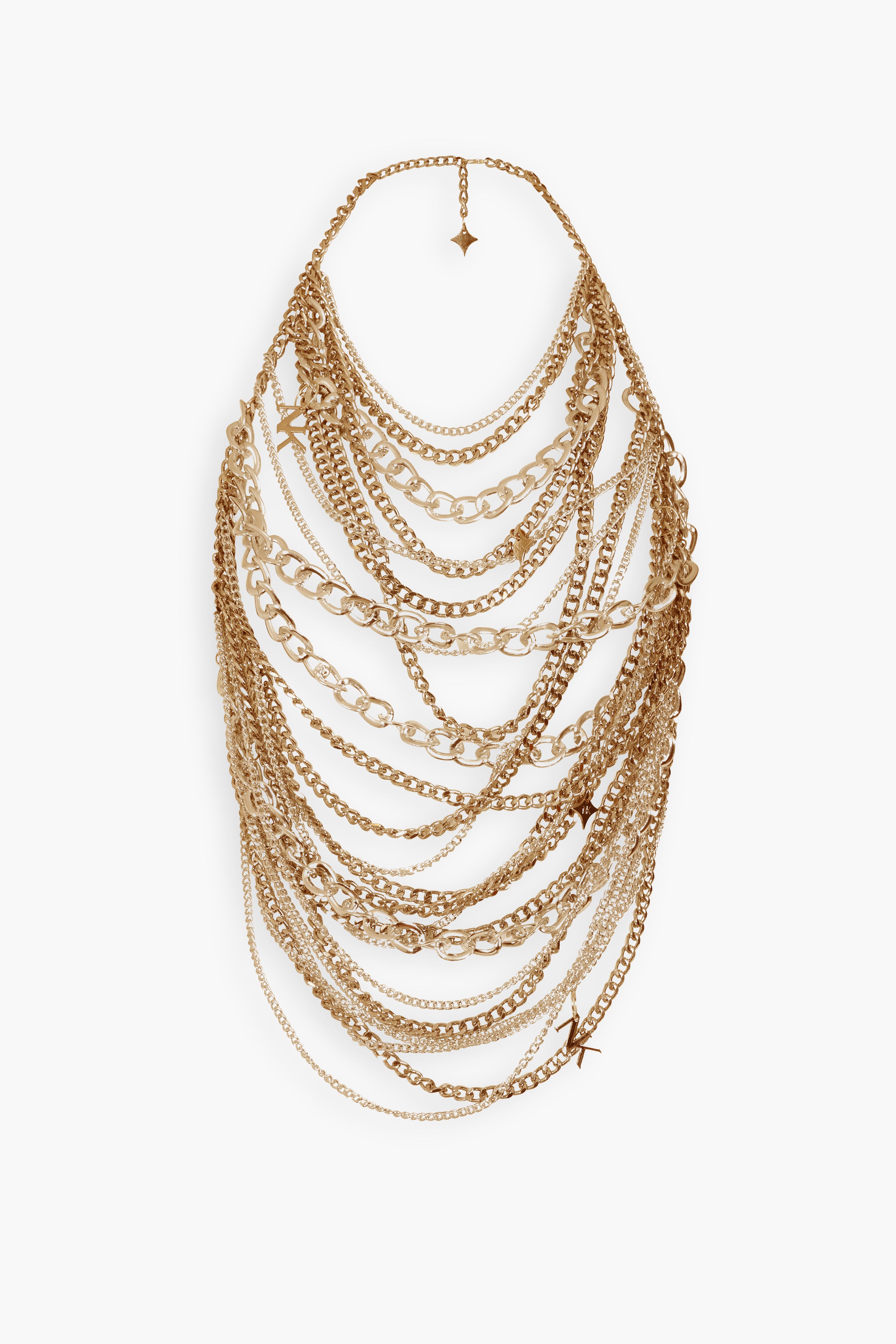Chain & Charms Top in Gold