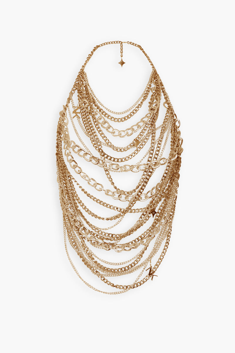 Chain & Charms Top in Gold