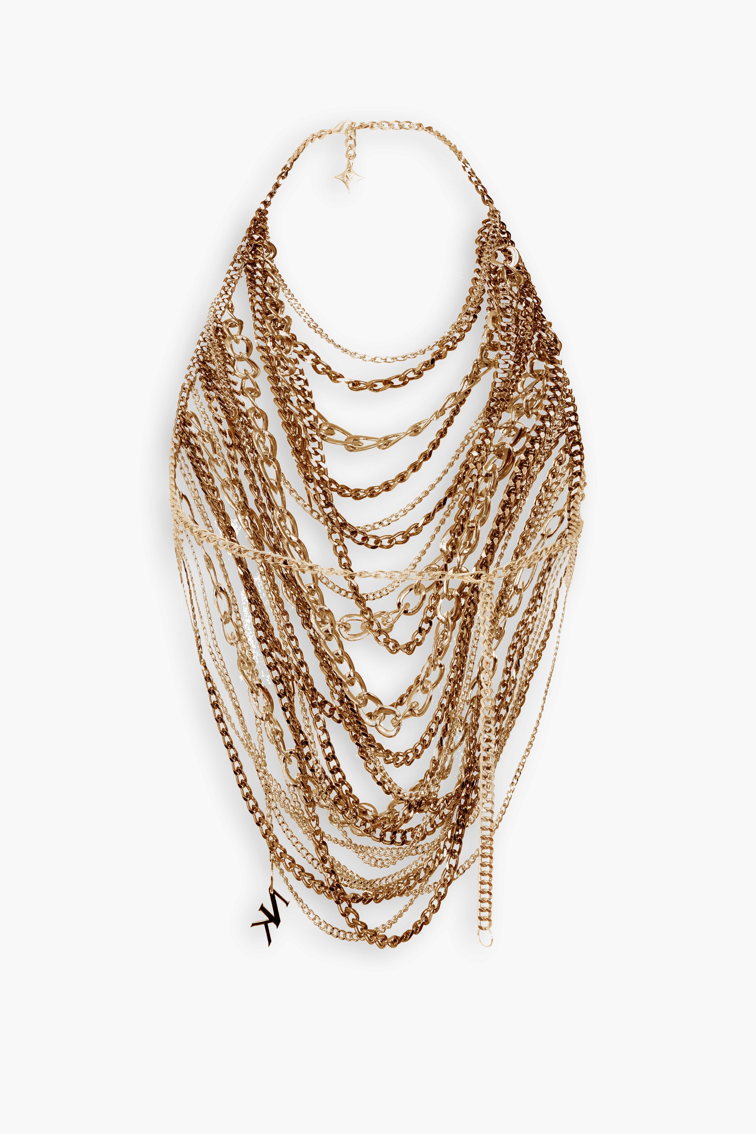 Chain & Charms Top in Gold