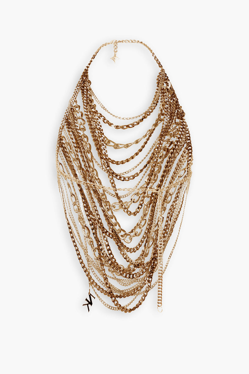 Chain & Charms Top in Gold